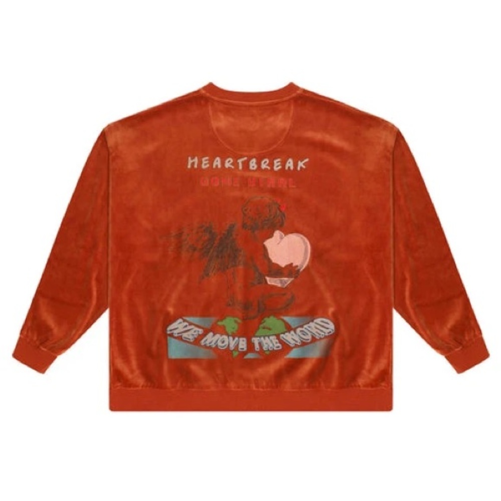 Boys Lie Gone Viral Velour Crewneck “Cinnamon” - Picture 5 of 7
